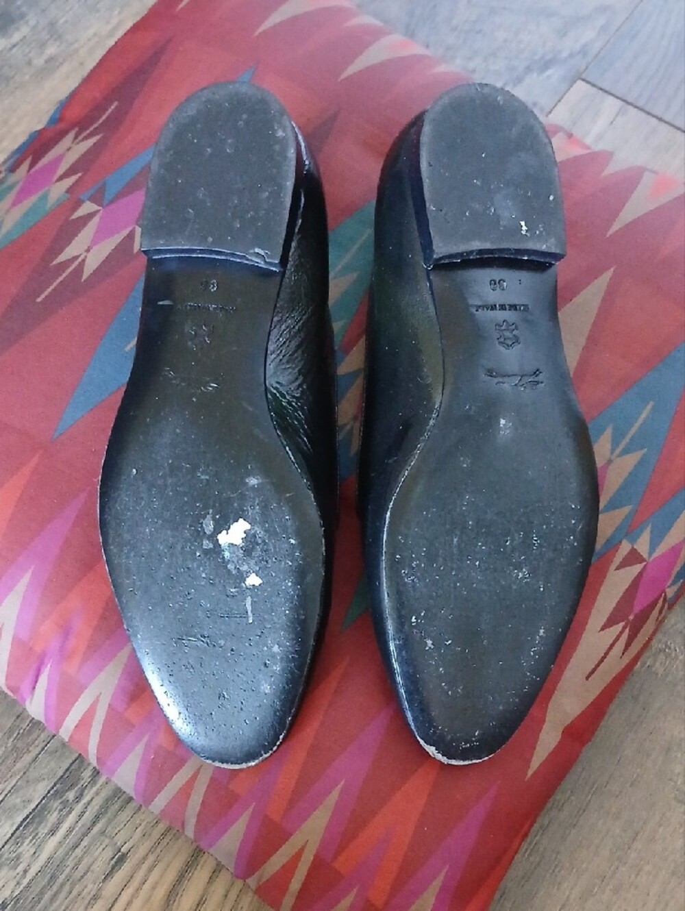 Longchamp Black Patent Loafers Sz36 - Picture 11 of 11